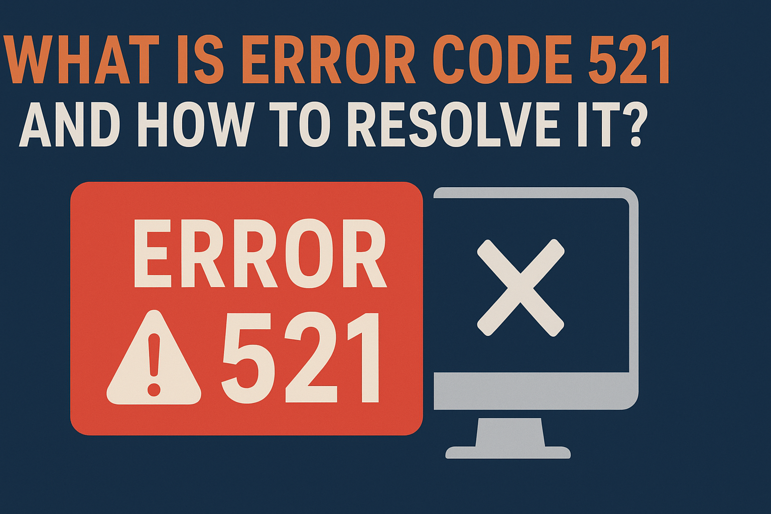 What is Error Code 521 And How To Resolve It?